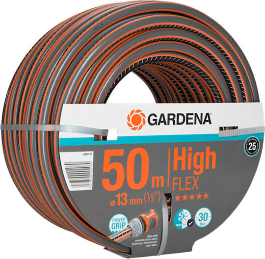Gardena Highflex Comfort Garden Hose Pipe Set 1/2 50m
