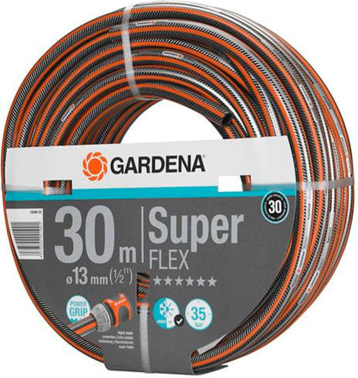 Gardena Superflex Premium Garden Hose Pipe Set 1/2 30m