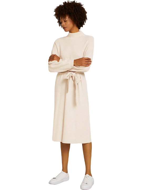 Midi Dress Beige
