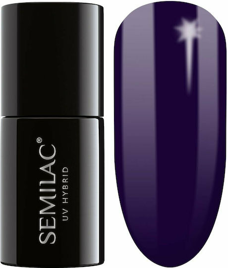 Semilac Classic Ημιμόνιμο Βερνίκι Νυχιών Black Plum 089 7ml