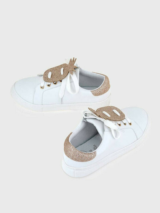 Glitter Extra Light Kinder Sneakers Weiß