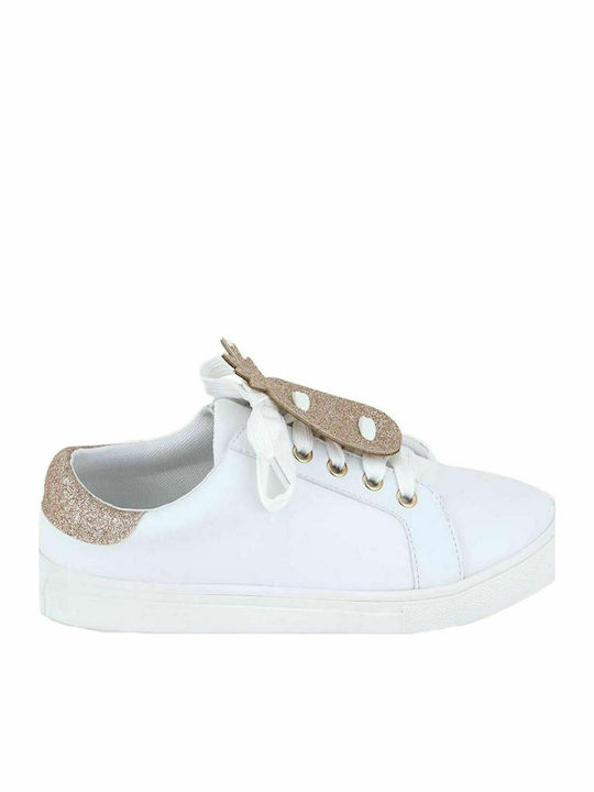 Glitter Extra Light Kinder Sneakers Weiß
