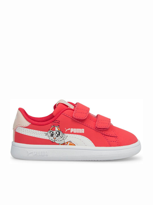 Smash V2 Παιδικά Sneakers με Σκρατς Ροζ