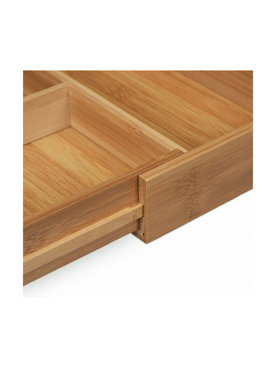 Relaxdays Drawer Dividers Wooden in Brown Colour 44.5x55x5cm