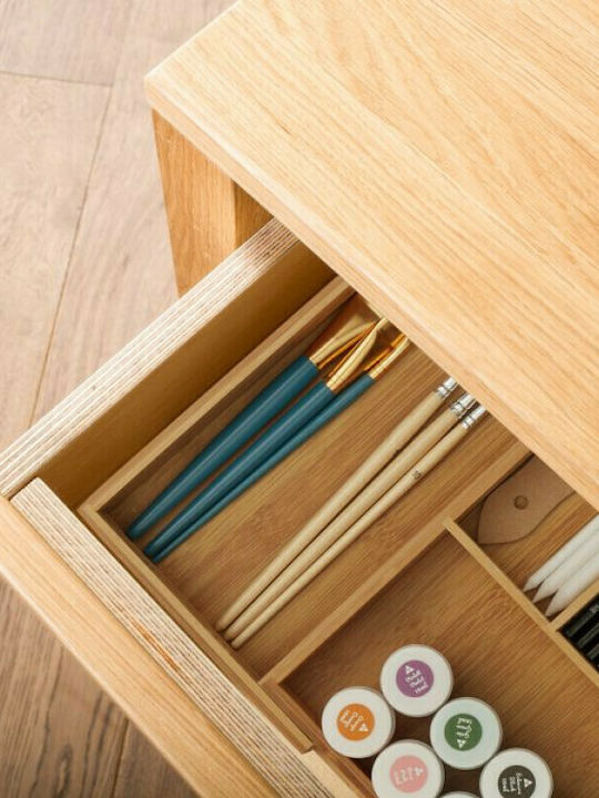 Relaxdays Drawer Dividers Wooden in Brown Colour 44.5x55x5cm
