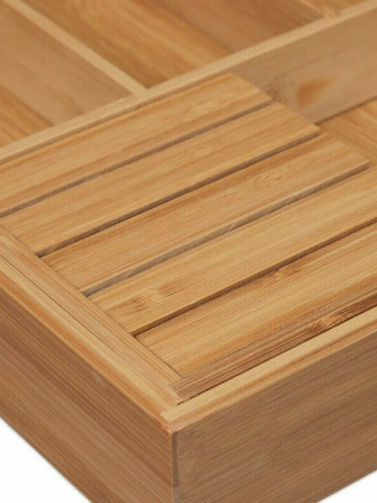 Relaxdays Drawer Dividers Wooden in Brown Colour 44.5x55x5cm