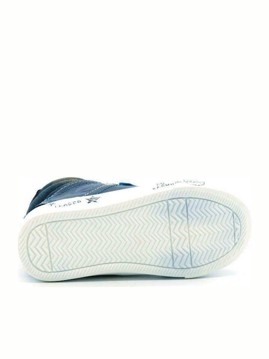 C17779E Kinder Sneakers Hoch Anatomisch Blau