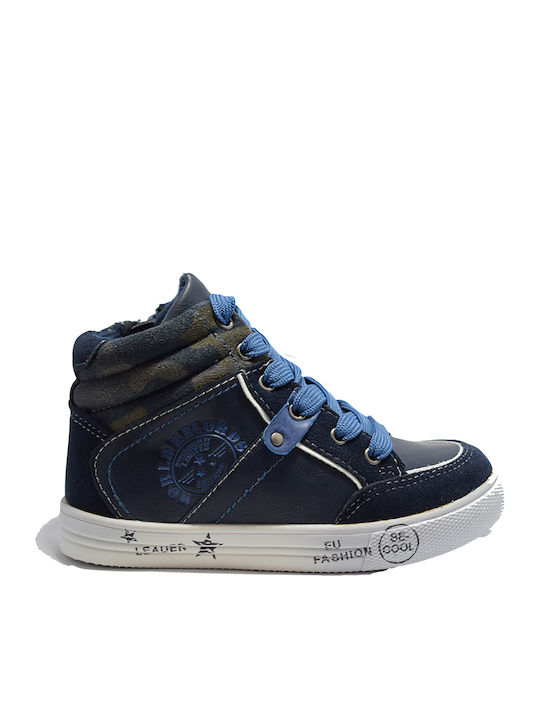 C17779E Kinder Sneakers Hoch Anatomisch Blau