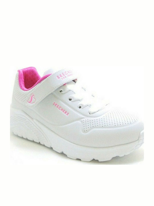 Uno Lite Παιδικά Sneakers με Σκρατς Λευκά
