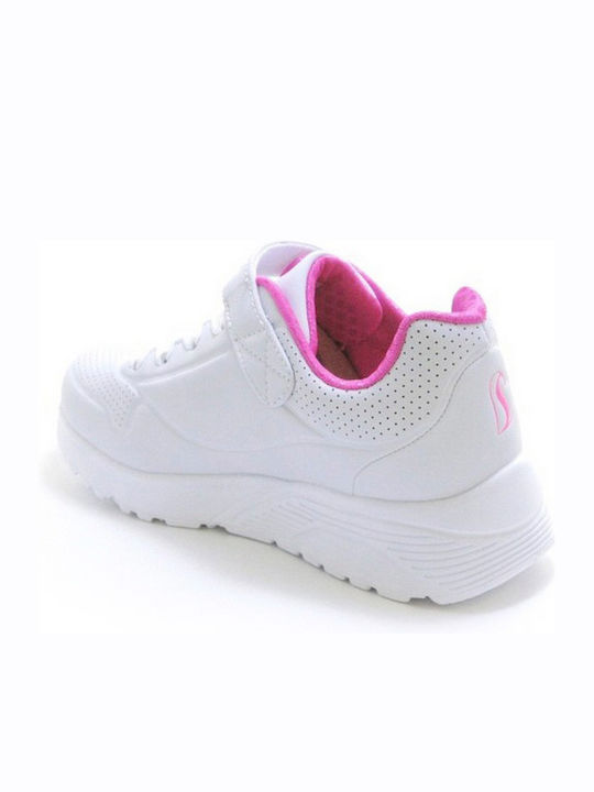 Uno Lite Παιδικά Sneakers με Σκρατς Λευκά