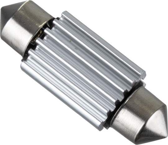 GloboStar Λάμπα Αυτοκινήτου C5W Canbus LED 6000K Ψυχρό Λευκό 12V 3W 1τμχ 40155