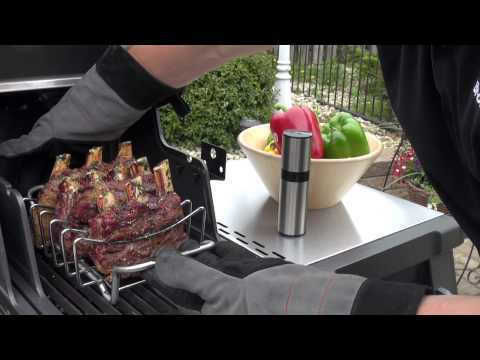 Broil King Rib & Roast Rack Ανοξείδωτη Σχάρα Ψησίματος με Πόδια 21.8x21.8εκ. Rib & Roast Rack