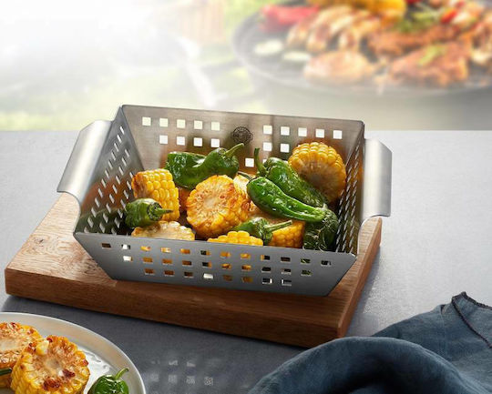 Gefu 89415 Backkorb für Grill aus rostfreiem Stahl
