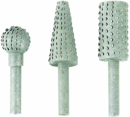 Tactix Set Wood Router Bits with Drill Shaft 3pcs Cutter Set for Wood 6mm 3pcs
