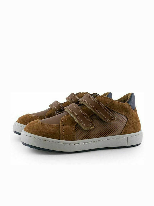 Romeo 5466 Παιδικά Sneakers με Σκρατς Καφέ