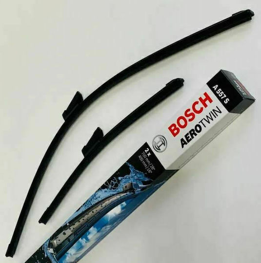 Bosch Aerotwin A557S Front Set Car Wiper Blades 700mm/400mm Universal Volkswagen Sharan