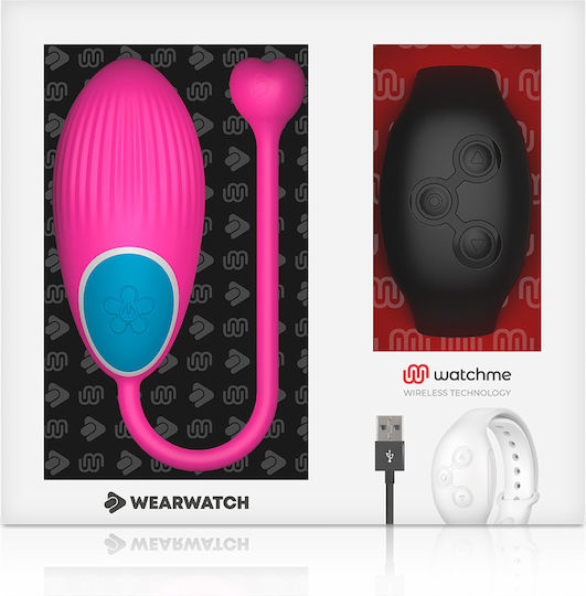 WatchMe Δονητής Egg με Remote Control Egg Wireless Technology Fuchsia / Jet Black