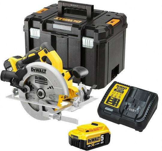 DEWALT DCS570P2 Circular Saw Brushless 18V 2x5Ah with Dust Extraction System