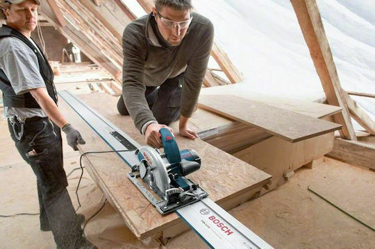 Bosch GKS 65 GCE Δισκοπρίονο 1800W με Ρύθμιση Ταχύτητας και με Σύστημα Αναρρόφησης