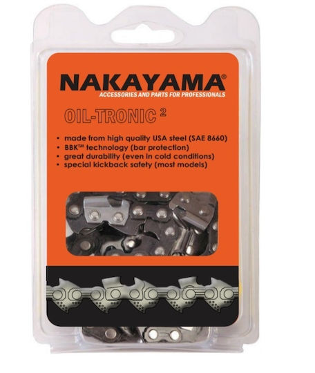 Nakayama 031635 Chainsaw Chain with Pitch .325", Gauge .050"-1.3mm & Number of Guides 72E