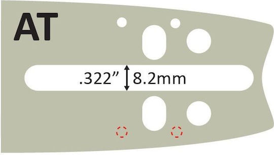 Nakayama Chainsaw Blade Chainsaw Blade 25cm for Chain with Pitch 1/4", Guide Bar Thickness .050"-1.3mm & Number of Drivers 60E 0306520151