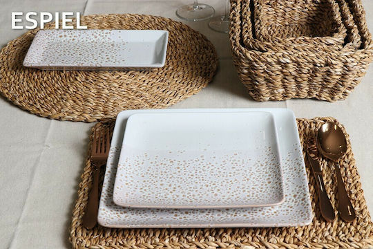 Espiel Placemats Rotund Din paie Maro 40cm 1buc