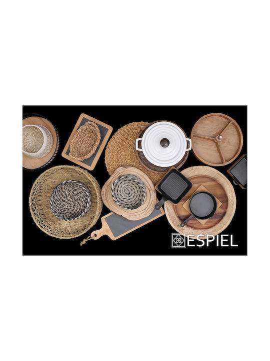 Espiel Round Wicker Placemat Brown 40cm
