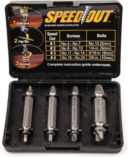 Speed Out Puller Set for Screws 4pcs