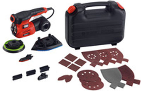 Black & Decker Multi-Schleifer mit Geschwindigkeitsregelung und mit Absaugsystem
