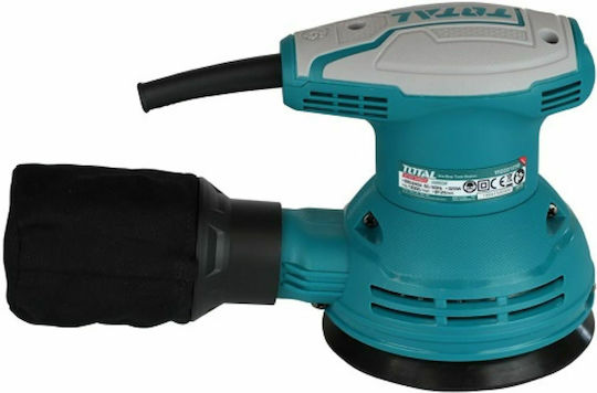 Total Έκκεντρο Τριβείο Χούφτας 125mm Ρεύματος 320W με Σύστημα Αναρρόφησης