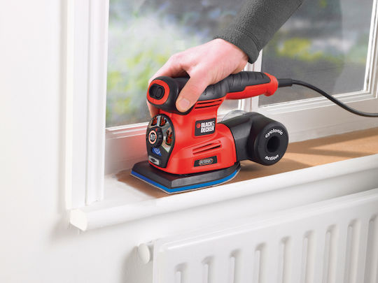 Black & Decker Multi-Schleifer mit Geschwindigkeitsregelung und mit Absaugsystem