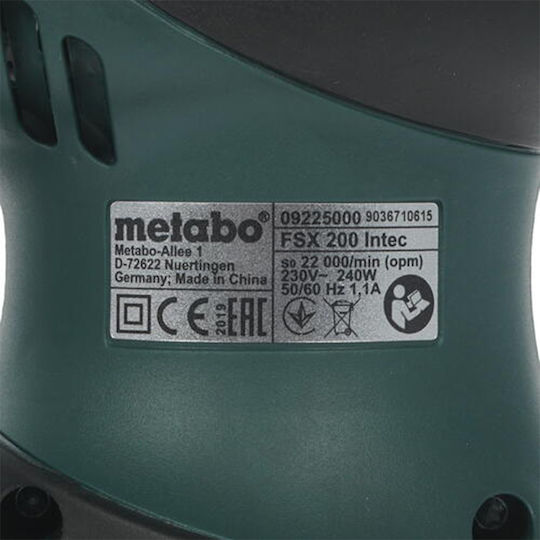 Metabo FSX 200 Intec Exzenterschleifer 125mm Elektrisch mit Absaugsystem