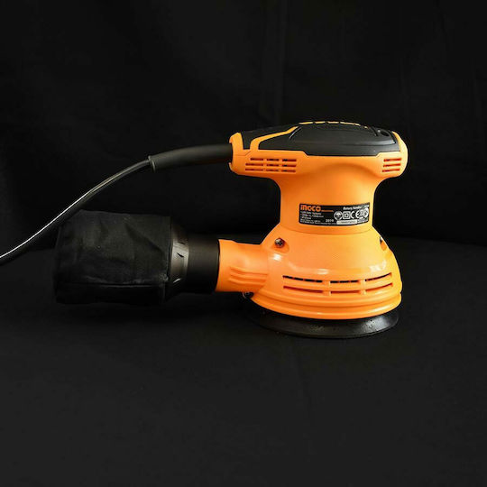 Ingco RS3208 Έκκεντρο Τριβείο Χούφτας 125mm Ρεύματος 320W με Σύστημα Αναρρόφησης