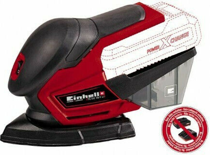 Einhell TE-RS 18 Li Solo Έκκεντρο Τριβείο 125mm Μπαταρίας 18V Solo με Ρύθμιση Ταχύτητας και με Σύστημα Αναρρόφησης