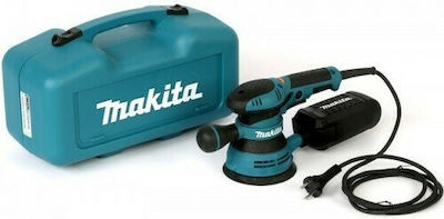 Makita ΒΟ5041Κ Electric Eccentric Sander 123mm Electric 300W with Speed Control and with Suction System BO5041K