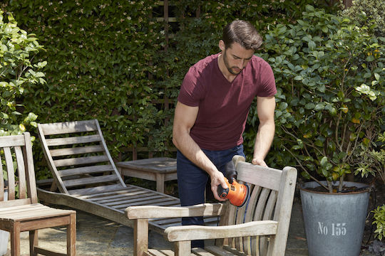 Black & Decker Electric Eccentric Sander 125mm Electric 230W with Suction System