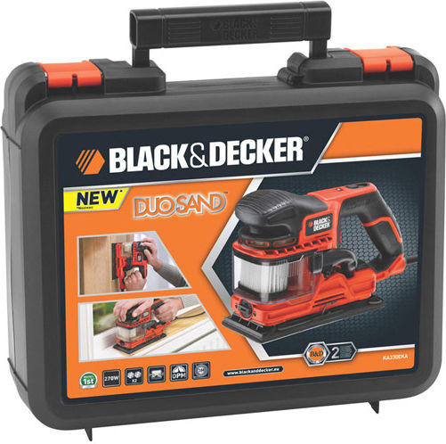 Black & Decker Schwingschleifer mit Geschwindigkeitsregelung und mit Absaugsystem