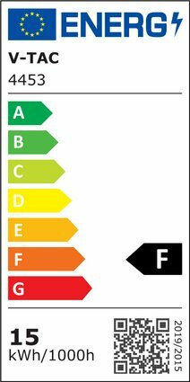 V-TAC VT-2015 Λάμπα LED 15W 130mm για Ντουί E27 και Σχήμα A65 Θερμό Λευκό 1500lm