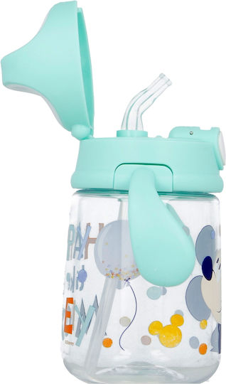 Stor Cool Like Mickey Educational Sippy Cup Silicone with Handles Light Blue for 10m+m+ 370ml
