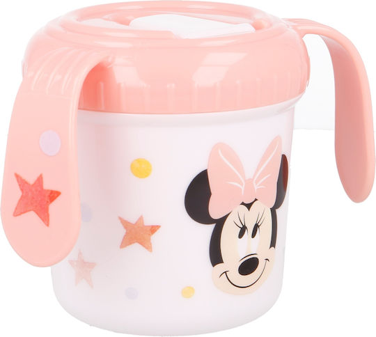 Stor Minnie Indigo Dream Educational Sippy Cup Plastic with Handles Pink for 10m+m+ 250ml 13185