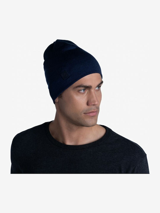 Beanie Beanie Knitted in Navy Blue color