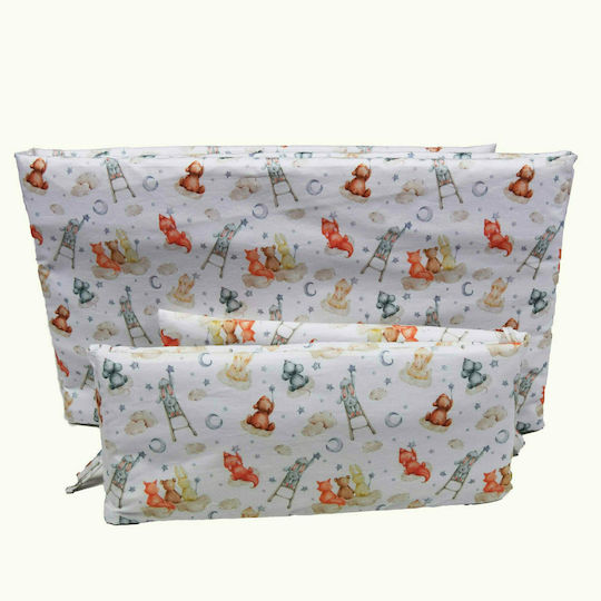 Decocraft Night Sky Crib Bumpers Classic Inside Orange 40x220cm