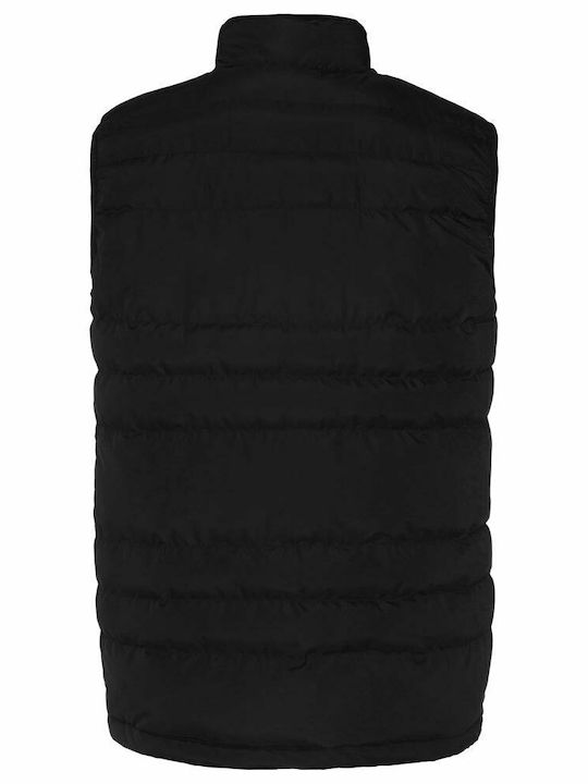 Ärmellos Jacke Puffer Schwarz