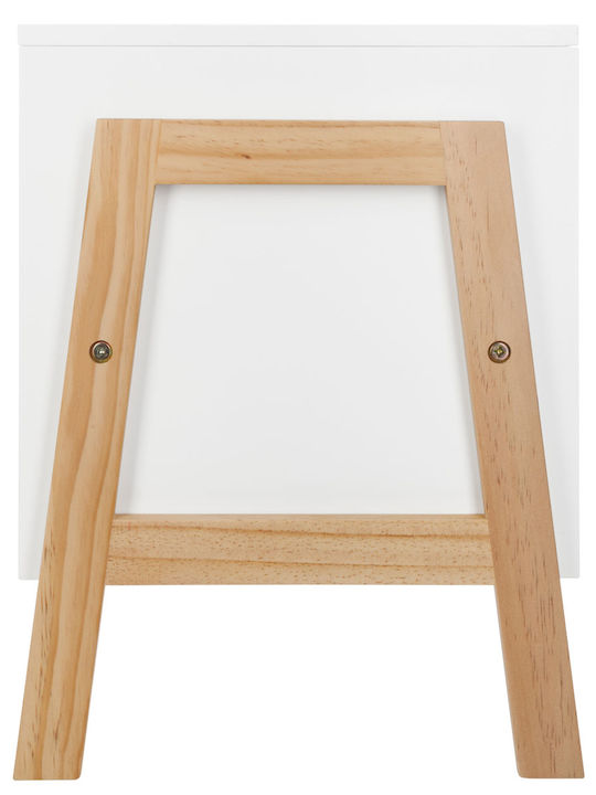 Kids Floor Shelving Unit White 33x30x40cm