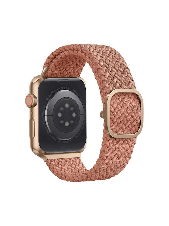 Uniq Aspen Braided Armband Stoff Rosa (Apple Watch 44/45/46mm/Ultra 49mm) UNIQ-44MM-ASPPNK