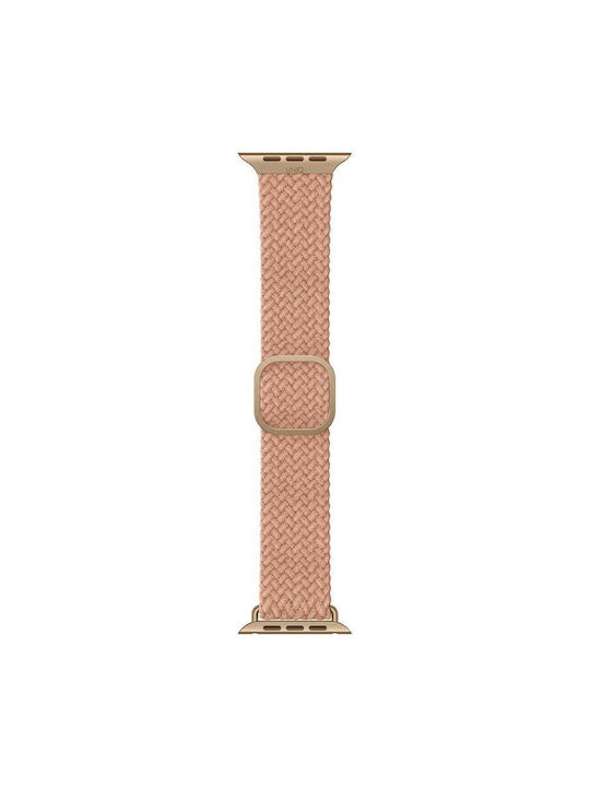 Uniq Aspen Braided Armband Stoff Rosa (Apple Watch 44/45/46mm/Ultra 49mm) UNIQ-44MM-ASPPNK