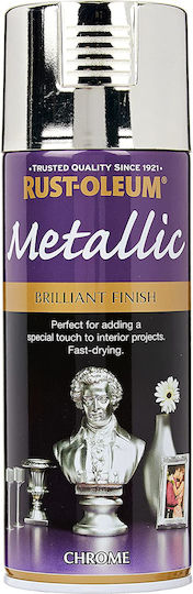 Rust-Oleum Spray Paint Metallic with Metallic Effect White Gold 400ml