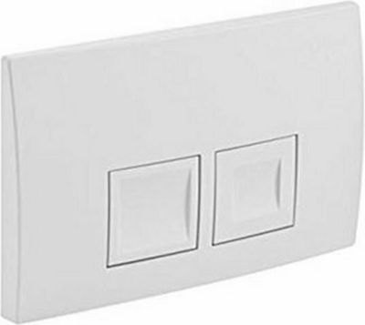 Geberit Delta 50 Placă de scurgere pentru toalete Dual Flush Alb 115.135.11.1