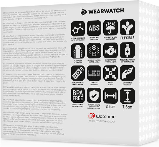 WatchMe Δονητής για Ζευγάρια με Remote Control Egg Wireless Technology Aquamarine