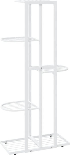 vidaXL Pot Rack Metal White 43cmx22cmx98cmcm.